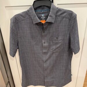 KUHL Men's Charcoal Button Down Shirt, Small